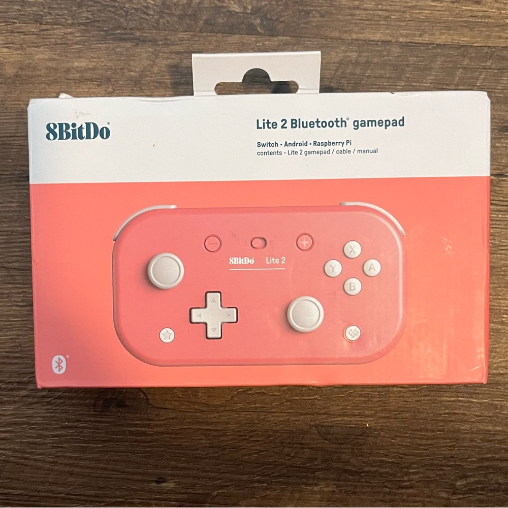 Sealed 8Bitdo Lite 2 Wireless Gamepad for Switch, Android and Raspberry Pi -Pink